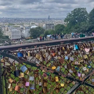 Love locks in Paris