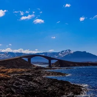 One of the bridges on the Atlantic Ocean road, known from just about every car commercial the last 20 years