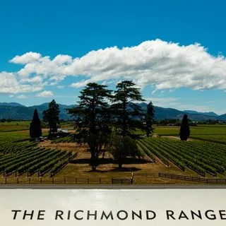 The view from the restaurant at Wither Hills wines in Marlborough, New Zealand